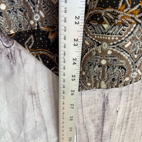 Vintage women’s patchwork fully beaded embroidered vest large - Picture 6 of 8